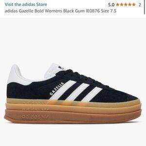 Adidas Gazelle Bold Women’s Black Gum size 7.5
